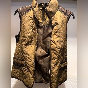 Brown and golden vest
